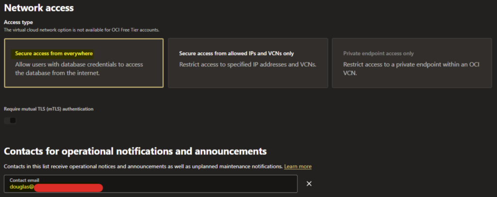 Como subir um Oracle Autonomous Database 26ai na faixa (Always Free!) image